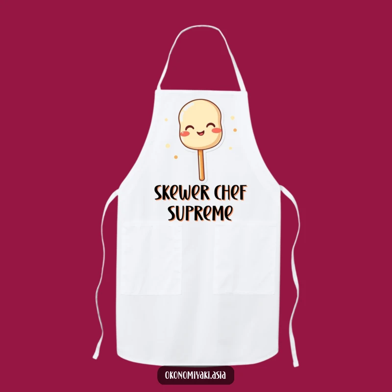 Funny Dango Skewer Apron - Joyful Cartoon Foodie Cooking Gift