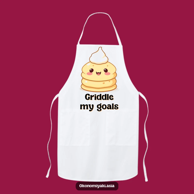 Funny Pancake Pal Apron: Cook Up Fun with a Cheerful Breakfast Character