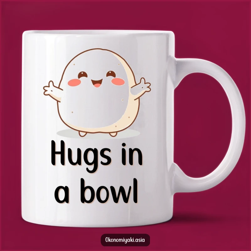 Funny Welcoming Onigiri Mug: Cute Food Gift for Rice Ball Lovers