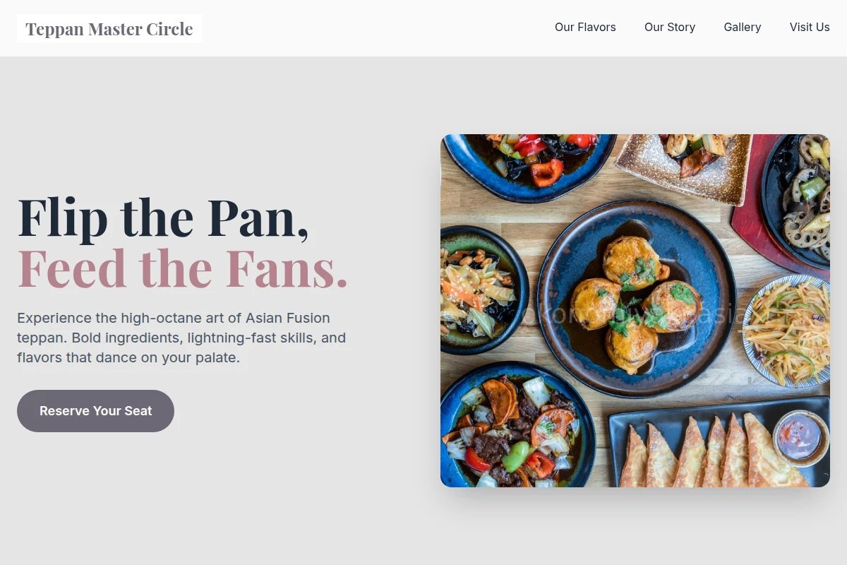 Order Asian Fusion Food