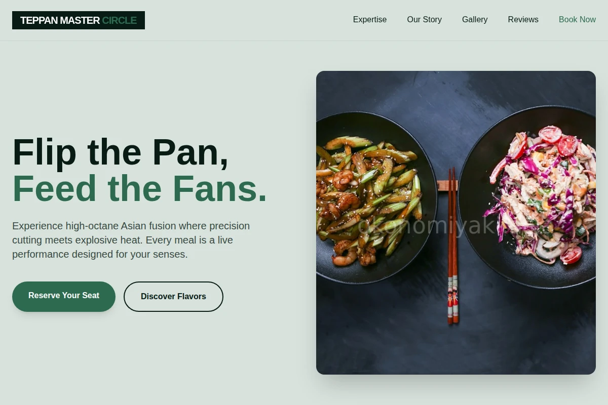 Chef Asian Fusion Food