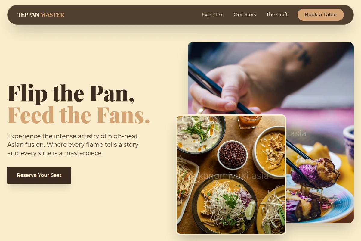 Chef Asian Fusion Food
