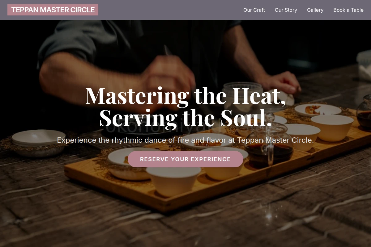Artisan Asian Fusion Food