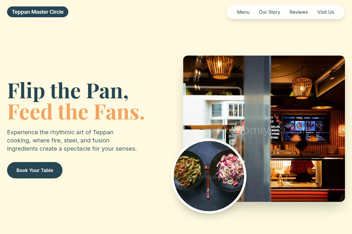 Artisan Asian Fusion Food