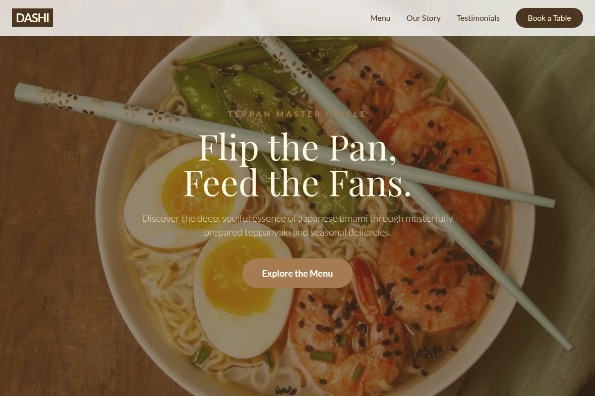 Dashi Japanese Food