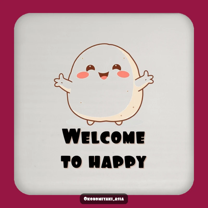 Funny Welcoming Onigiri Coasters: Protect Surfaces with Cute Hugs