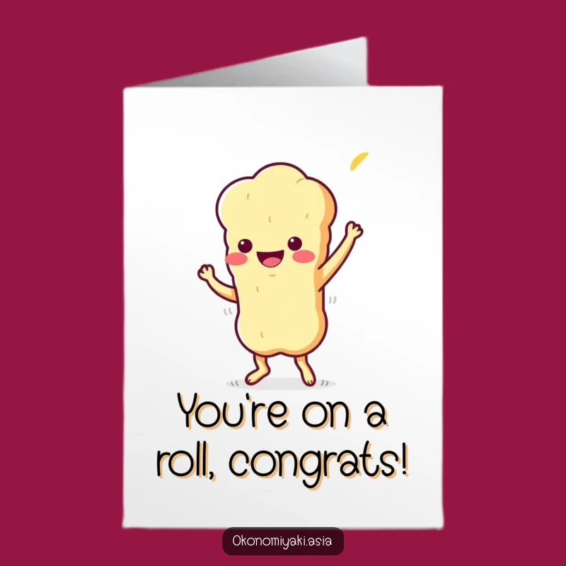 Jigging Tempura Congratulations Card Free Printable for a Fun Success Downloadable