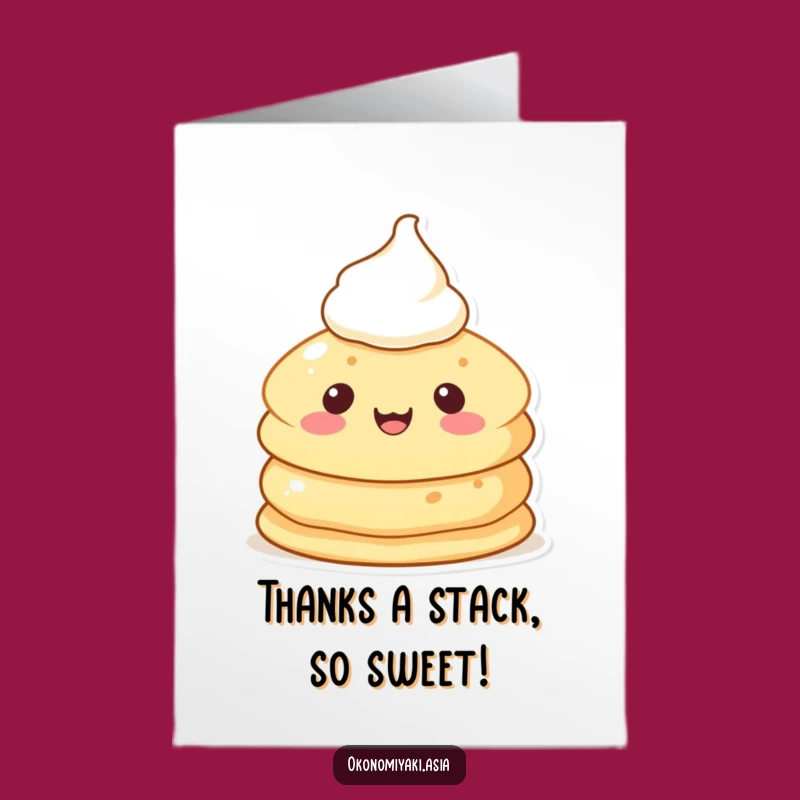 Free Printable Pancake Thank You Card: Show Gratitude with a Fluffy Breakfast Friend