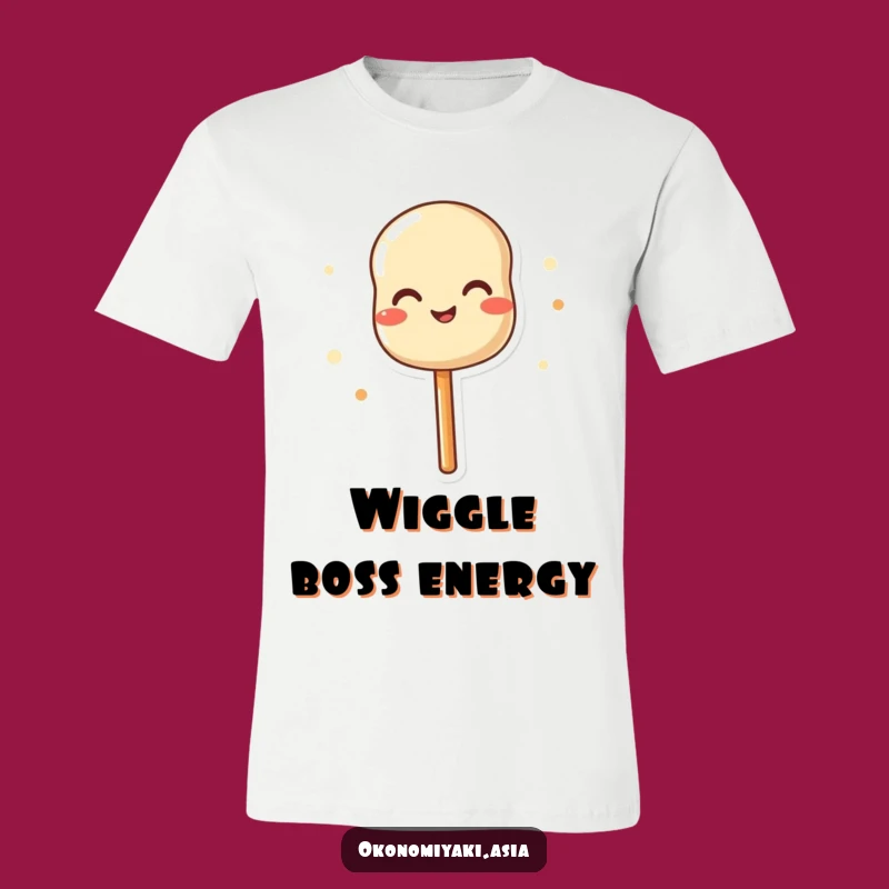 Funny Wiggling Dango Skewer T-Shirt - Joyful Cartoon Food Tee Gift