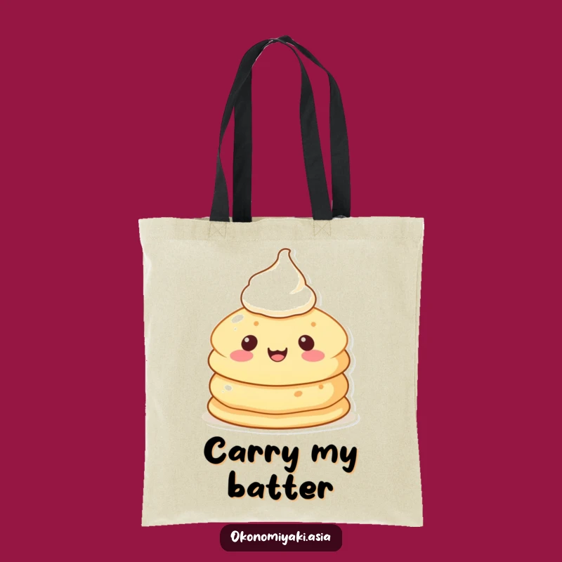 Funny Pancake Pal Tote Bag: Carry Your Goodies with Breakfast Charm
