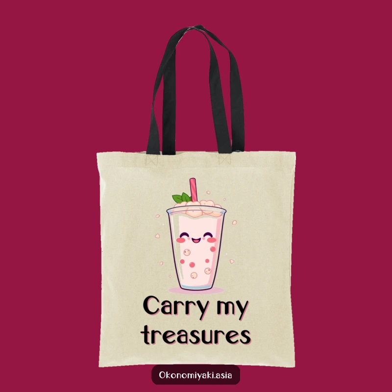Funny Boba Dance Tote Bag: Carry Your Essentials with Dancing Pearl Style